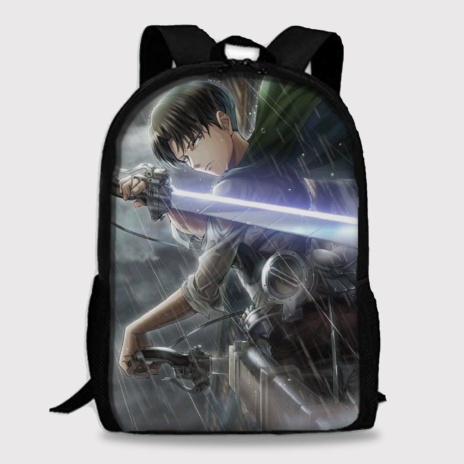 attack on titan mini backpack ATTACK ON TITAN LEVI ACKERMAN BACKPACK – Anime Store Pakistan