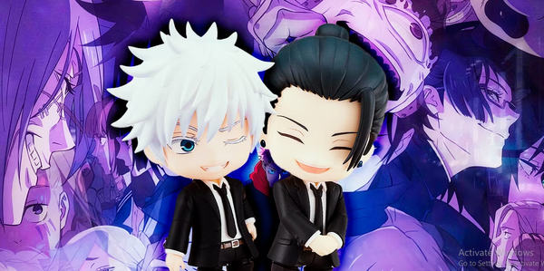 Jujutsu Kaisen's Gojo & Geto Suit Up for Stand-Up Comedy Sketch in Adorable Figure Release