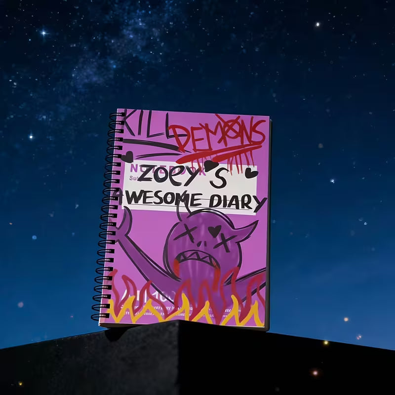 Zoey's Awesome Diary Spiral Notebook | For Anime Fans