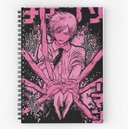 Chainsaw Man Spiral Notebook | Denji Anime Manga Journal