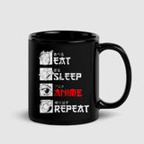 Anime Life Black Mug For Manga Series Fans