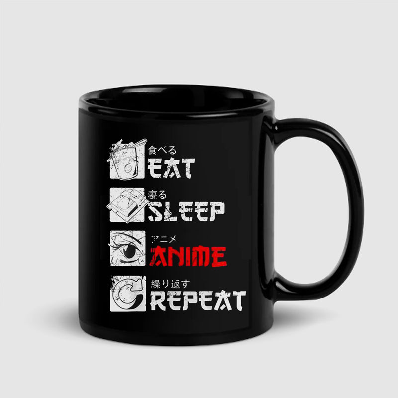 Anime Life Black Mug For Manga Series Fans