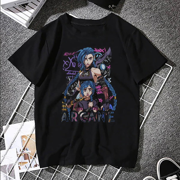 Jinx Arcane TShirt For Anime Fans