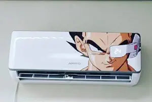 Vegeta Dragon Ball Z AC Sticker | Anime Split AC Vinyl Decal