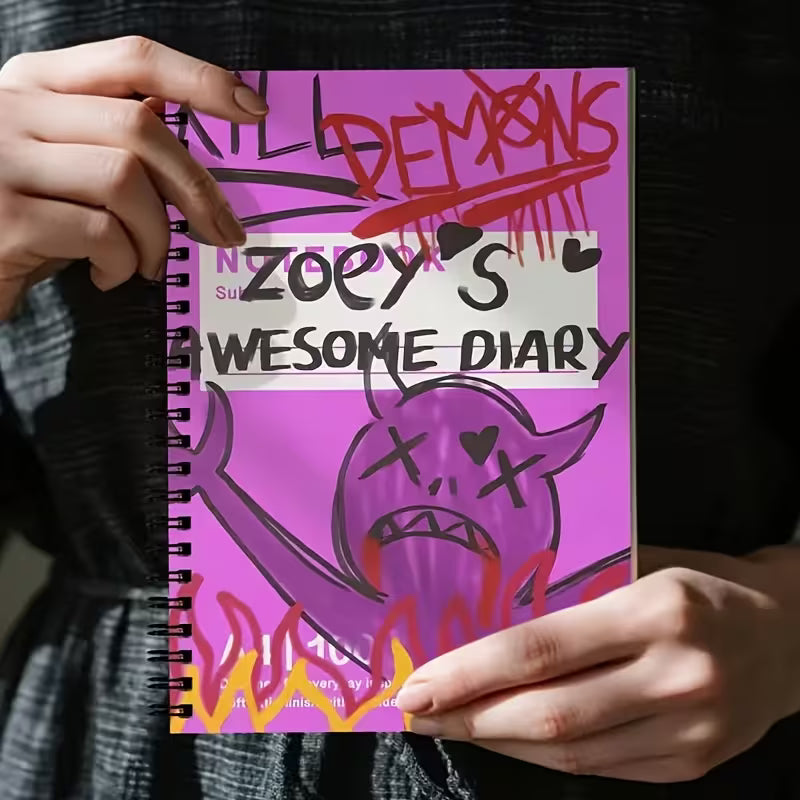 Zoey's Awesome Diary Spiral Notebook | For Anime Fans