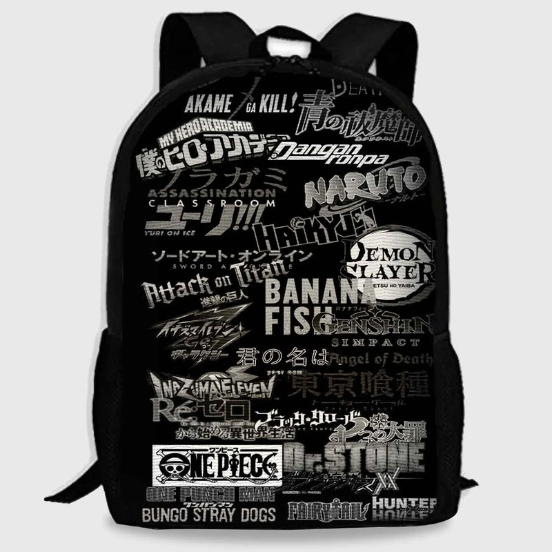 Anime Backpack For Japanese Cartoon Fans Girls And Boys Digital Printed