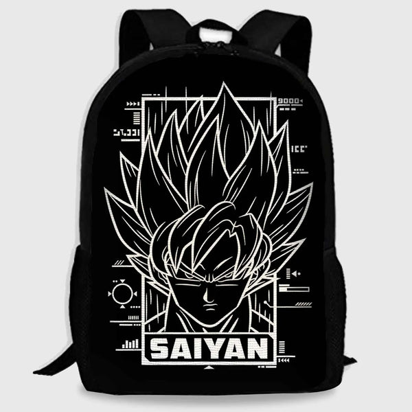 Saiyan Backpack For Anime DBZ Fans Girls And Boys Bag Digital Printed