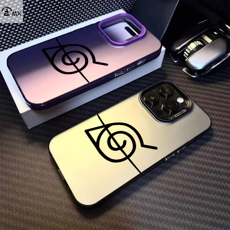 Naruto · Phone Case Konoha Village Symbol Anime Phone Case | Naruto Frosted Gradient