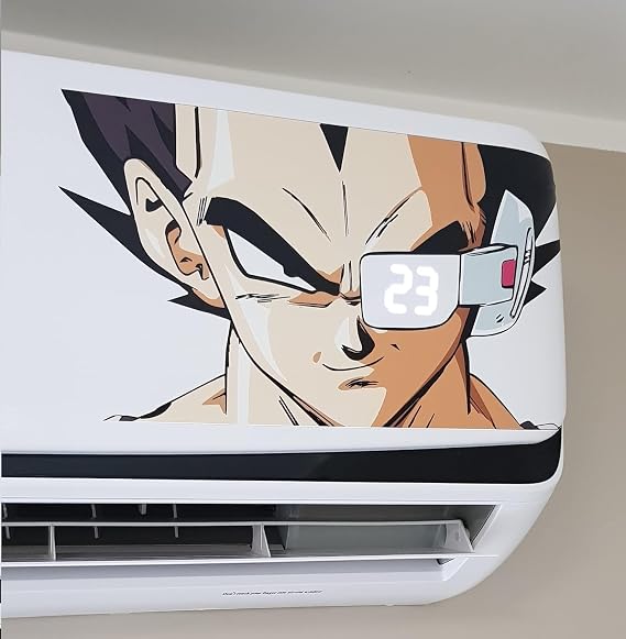 Vegeta Dragon Ball Z AC Sticker | Anime Split AC Vinyl Decal