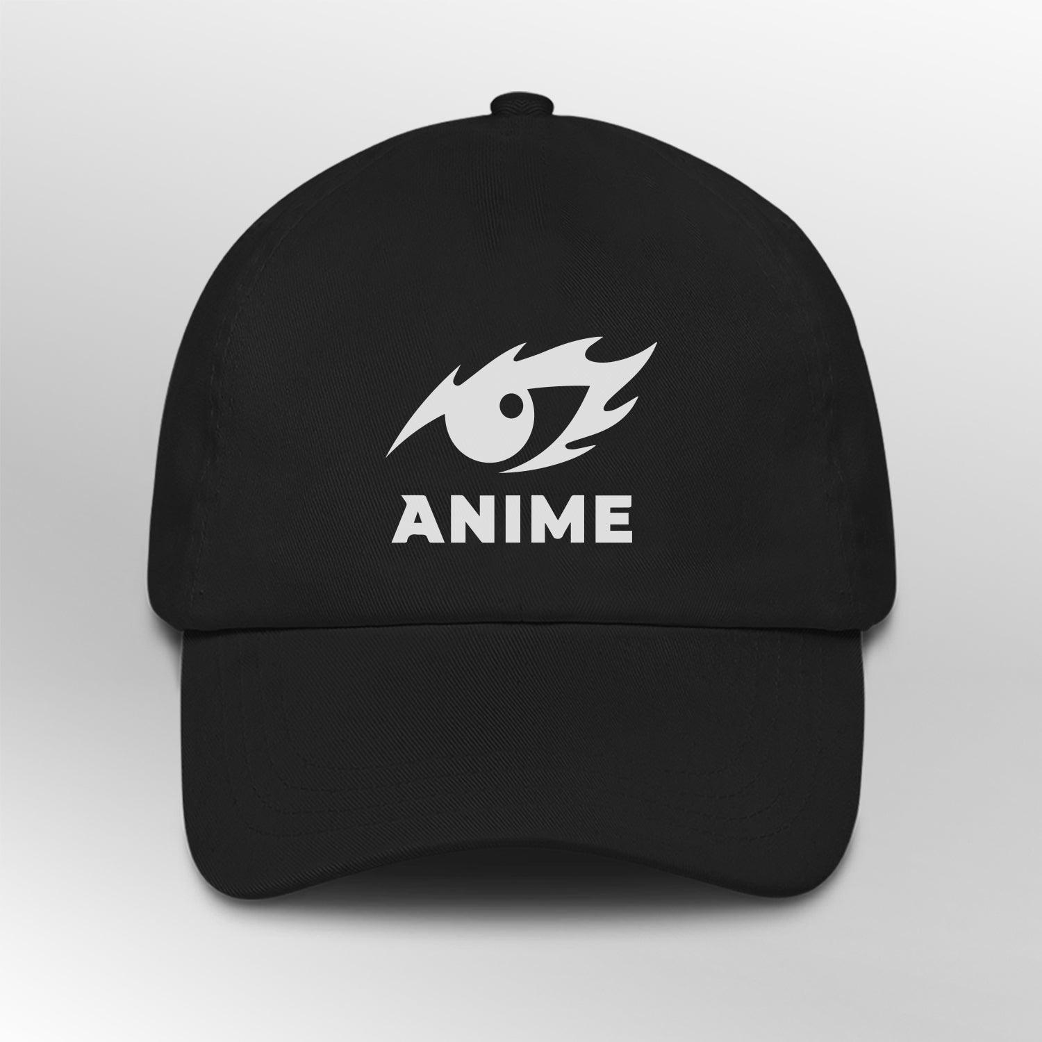 anime eyes vision fire pop culture design cap