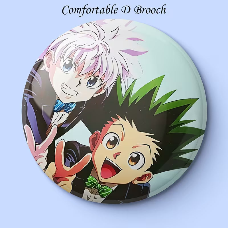 Gon & Killua Hunter x Hunter Anime Pin Brooch | HxH Enamel Badge (Pack of 4)