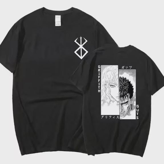 Berserk Guts Griffith T-Shirt, Brand of Sacrifice Anime Tee