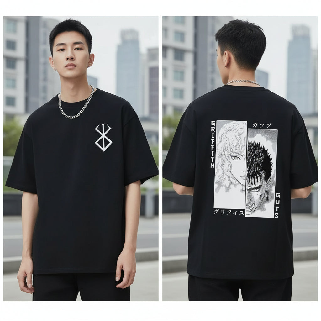 Berserk Guts Griffith T-Shirt, Brand of Sacrifice Anime Tee