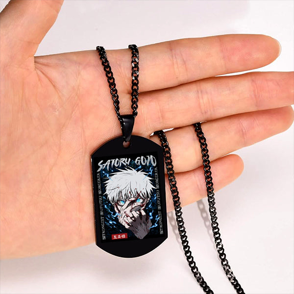 Satoru Gojo Pendant Jujutsu Kaisen Anime Necklace for Boys and Girls