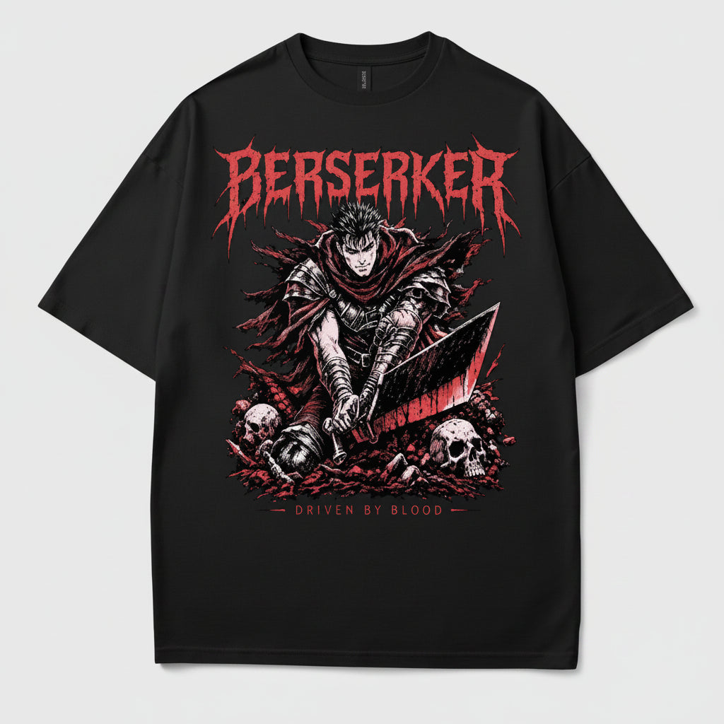 Berserk Guts TShirt, Dark Anime Manga Graphic Tee