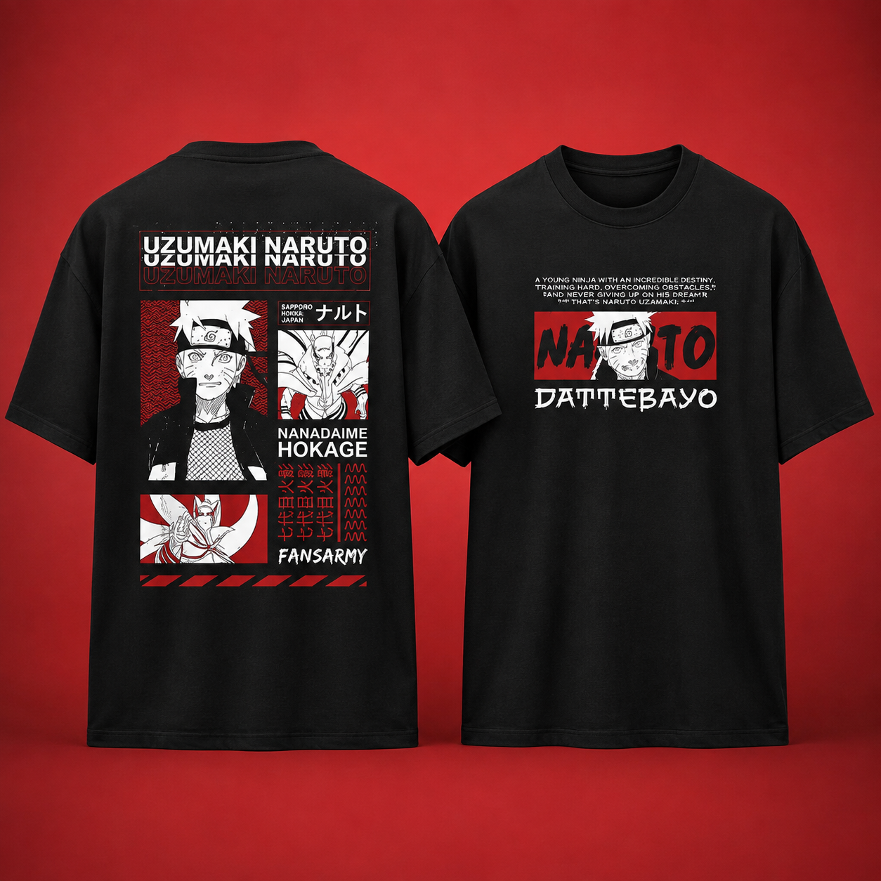 Naruto Uzumaki Graphic T-Shirt | Anime Streetwear Tee