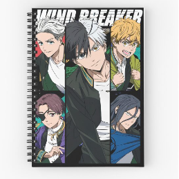 Wind Breaker Character Grid Notebook