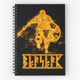Berserk Flame Warrior Notebook