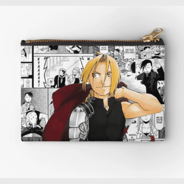 edward elric zipper pouch