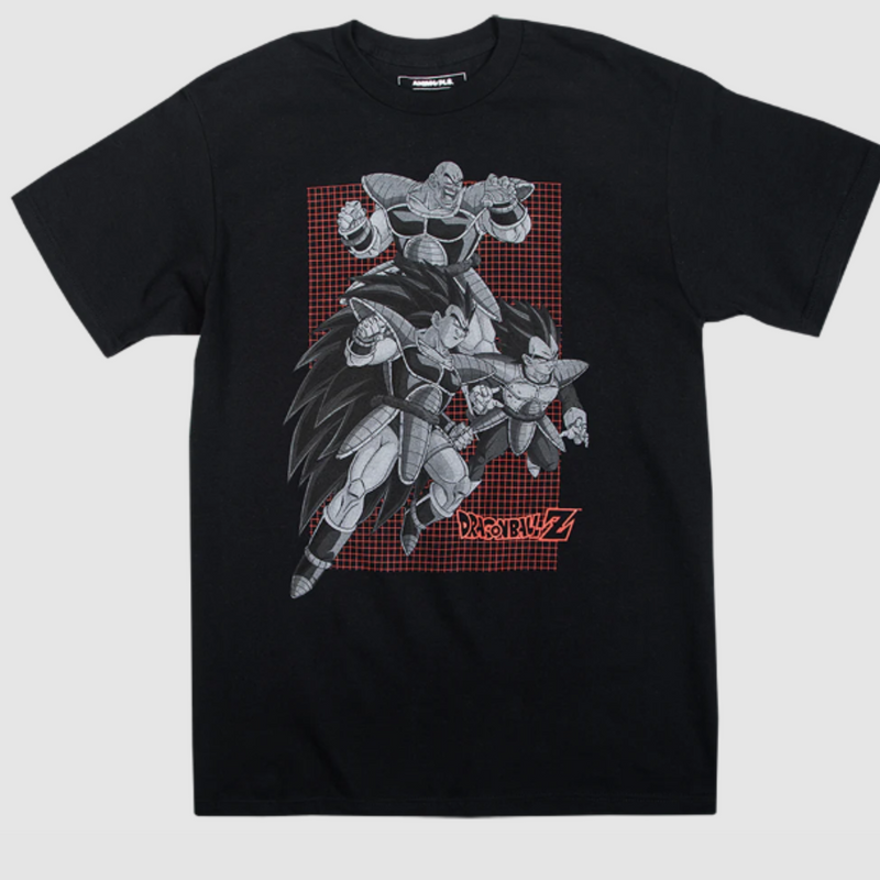 Dragon Ball Z Attack Of The Saiyans Black T-Shirt
