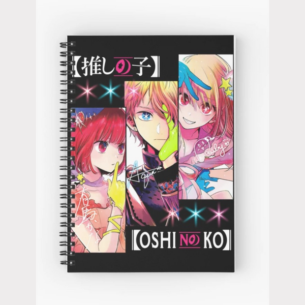 Oshi no Ko Squad Notebook For Anime Fans