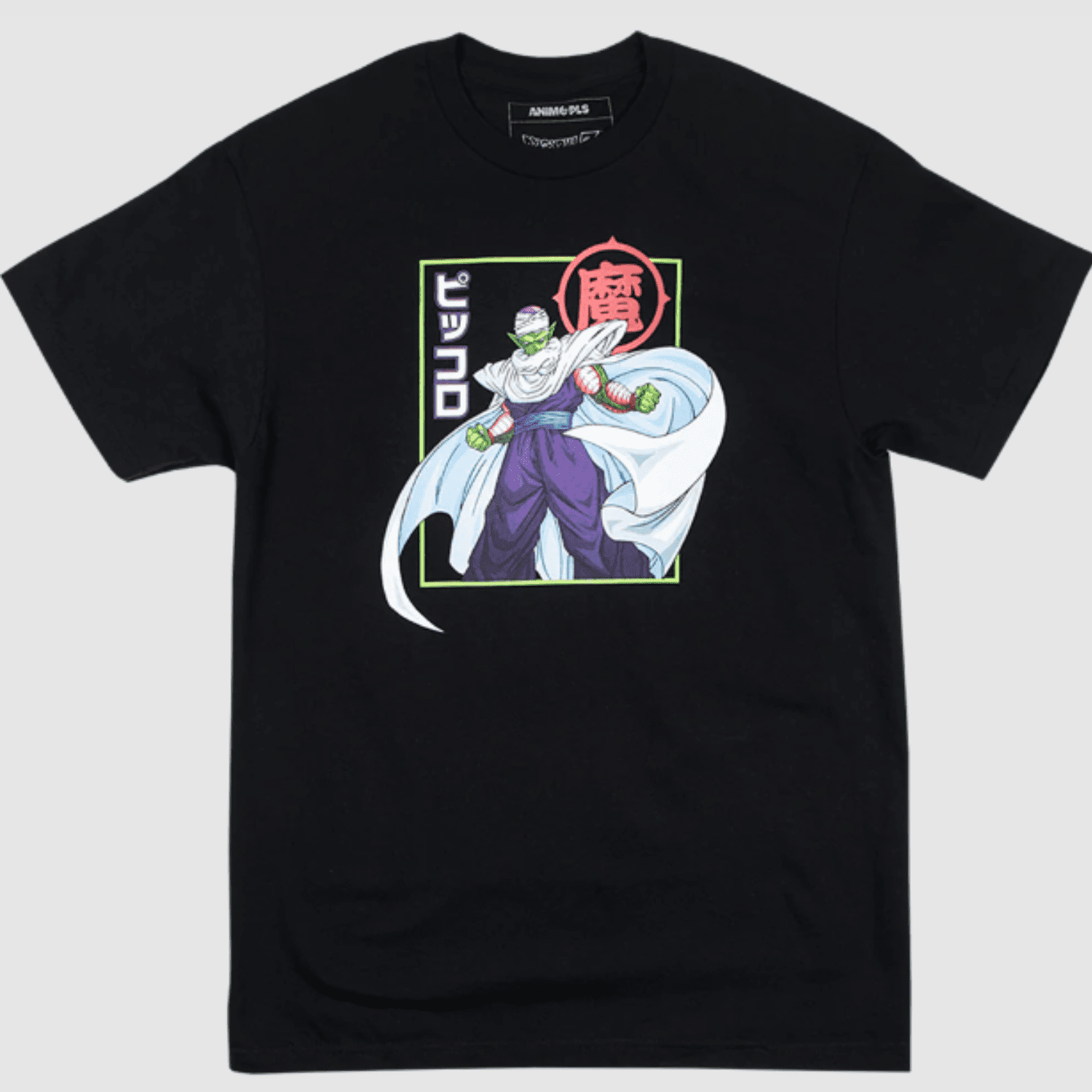 piccolo black t-shirt round neck half sleeves