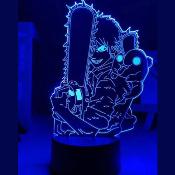 Chainsaw Man Illusion Lamp for Room Decoration
