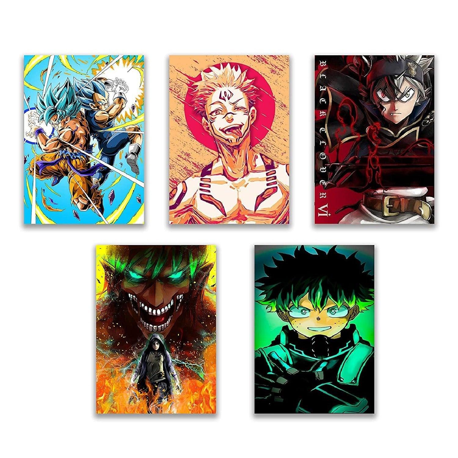 anime manga series character posters