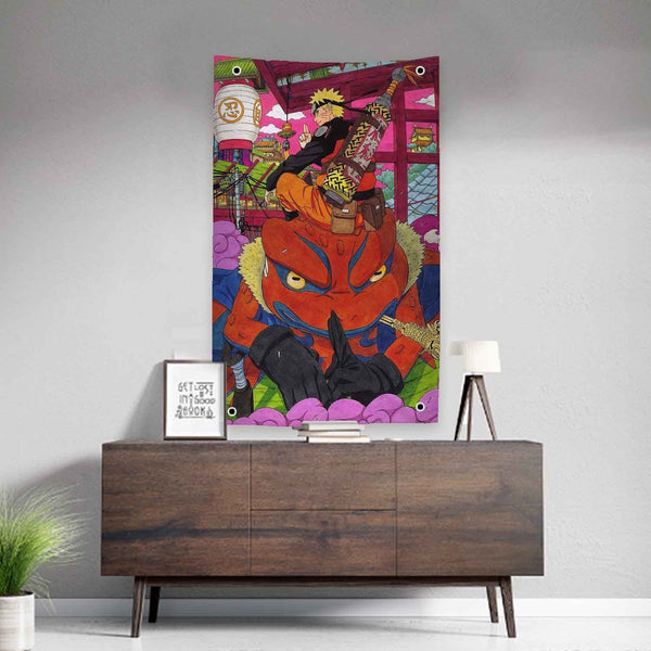 Anime Ninja Wall Tapestry For Naruto Fans