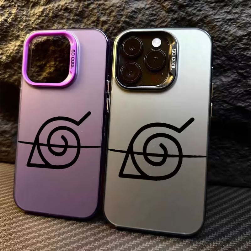 Naruto · Phone Case Konoha Village Symbol Anime Phone Case | Naruto Frosted Gradient