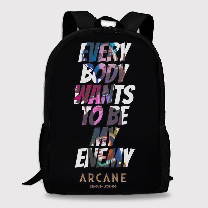 Arcane Enemy Backpack For Anime Fans