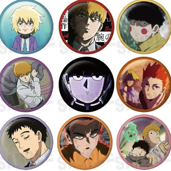 Mob Psycho 100 Bdges (Pack Of 9)