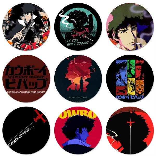 Cowboy Bebop Badges (Pack Of 9)