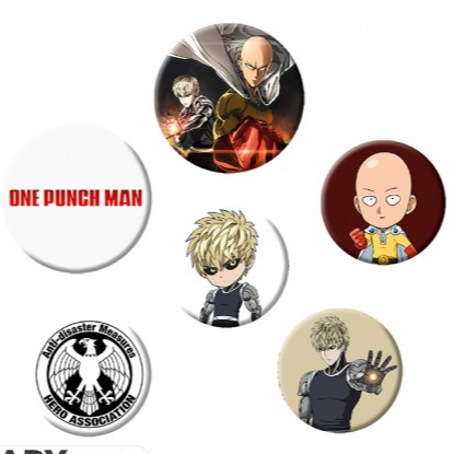 One Punch Man Badges (Pack Of 5)