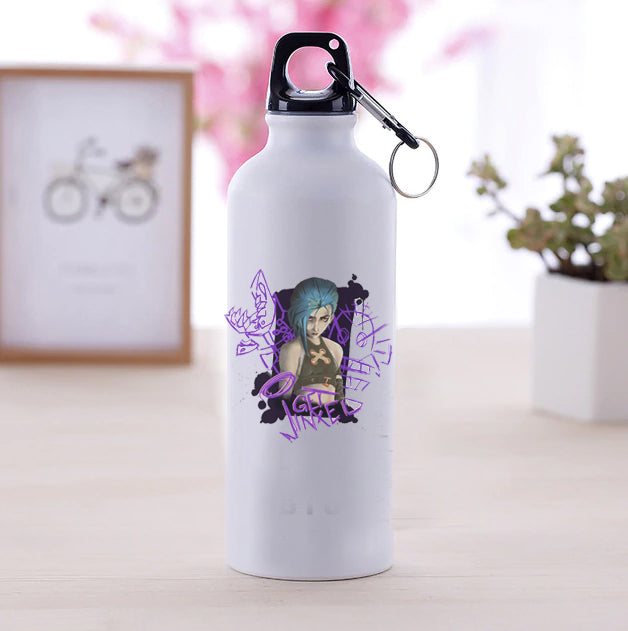 Jinx Arcane Water Bottle For Anime Fans