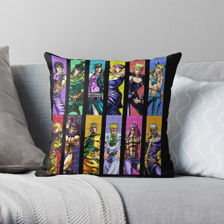 Jojo's Squad Cushion For Anime Fans