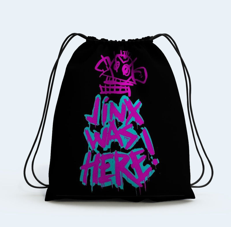 Jinx Arcane Drawstring Bag For Anime Fans