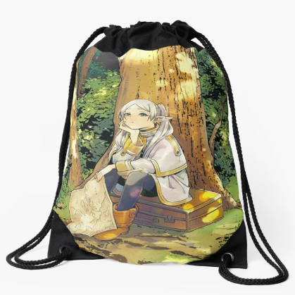 Frieren Drawstring Bag For Anime Manga Fans