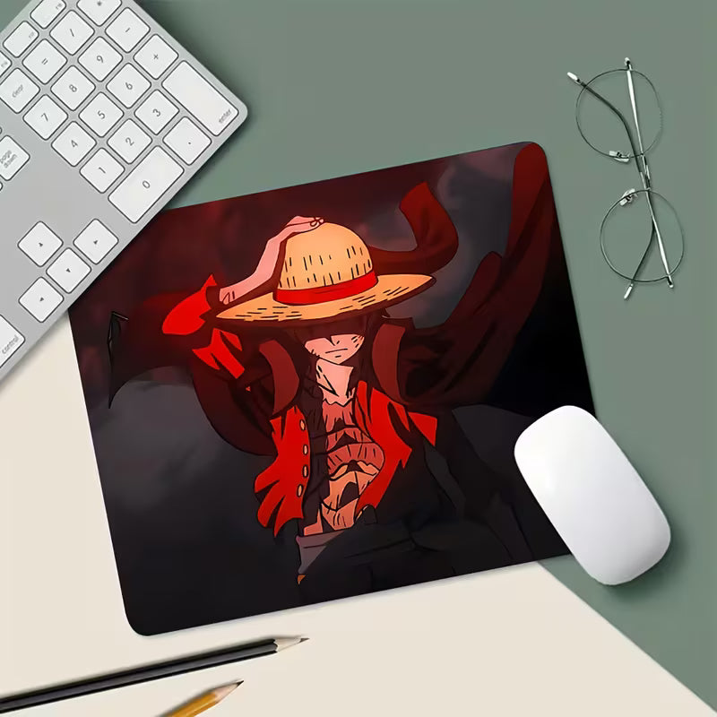 Luffy Straw Hat King of Pirates Anime Mouse Pad | One Piece Gaming Desk Mat