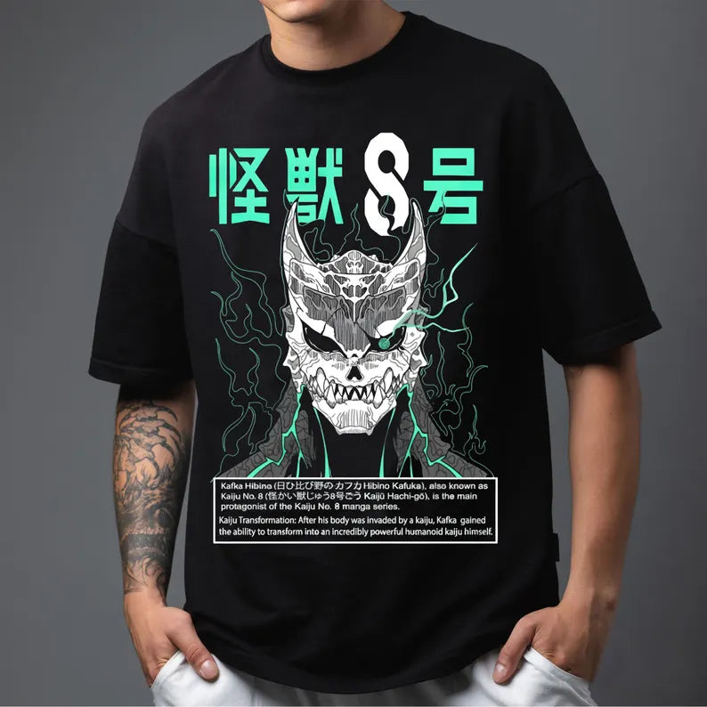 Kaiju No. 8 Kafka Hibino T-Shirt – Anime Manga Graphic Tee,