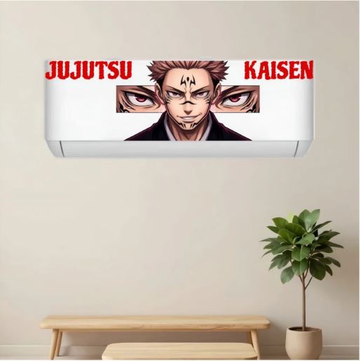 Jujutsu Kaisen Sukuna AC Sticker | Anime Split AC Vinyl Decal