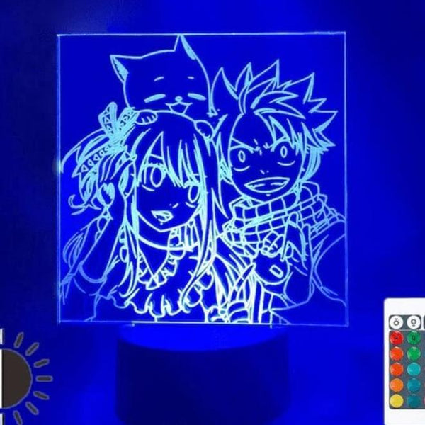 Natsu Lucy Happy Illusion Lamp For Fairy Tail Fans