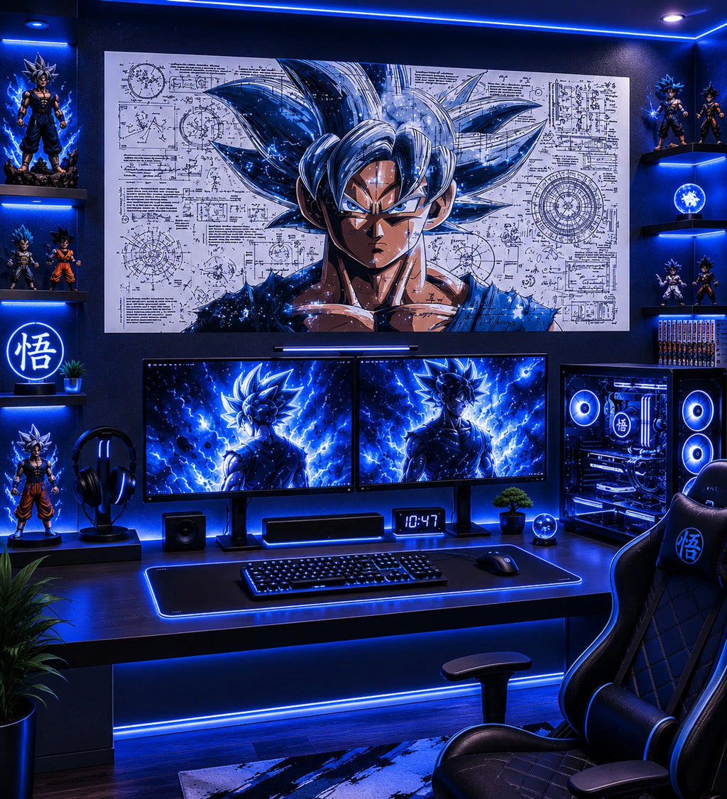 Goku Ultra Instinct Blueprint AC Sticker | Dragon Ball Super Vinyl Decal