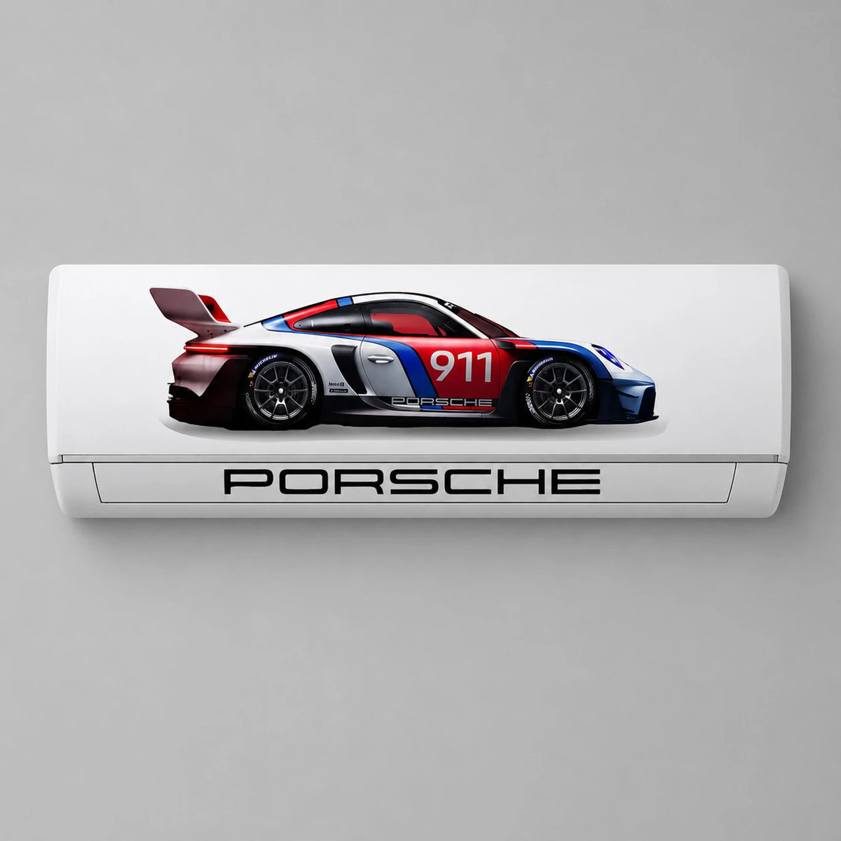 Porsche 911 Racing Car AC Sticker | Split AC Vinyl Decal