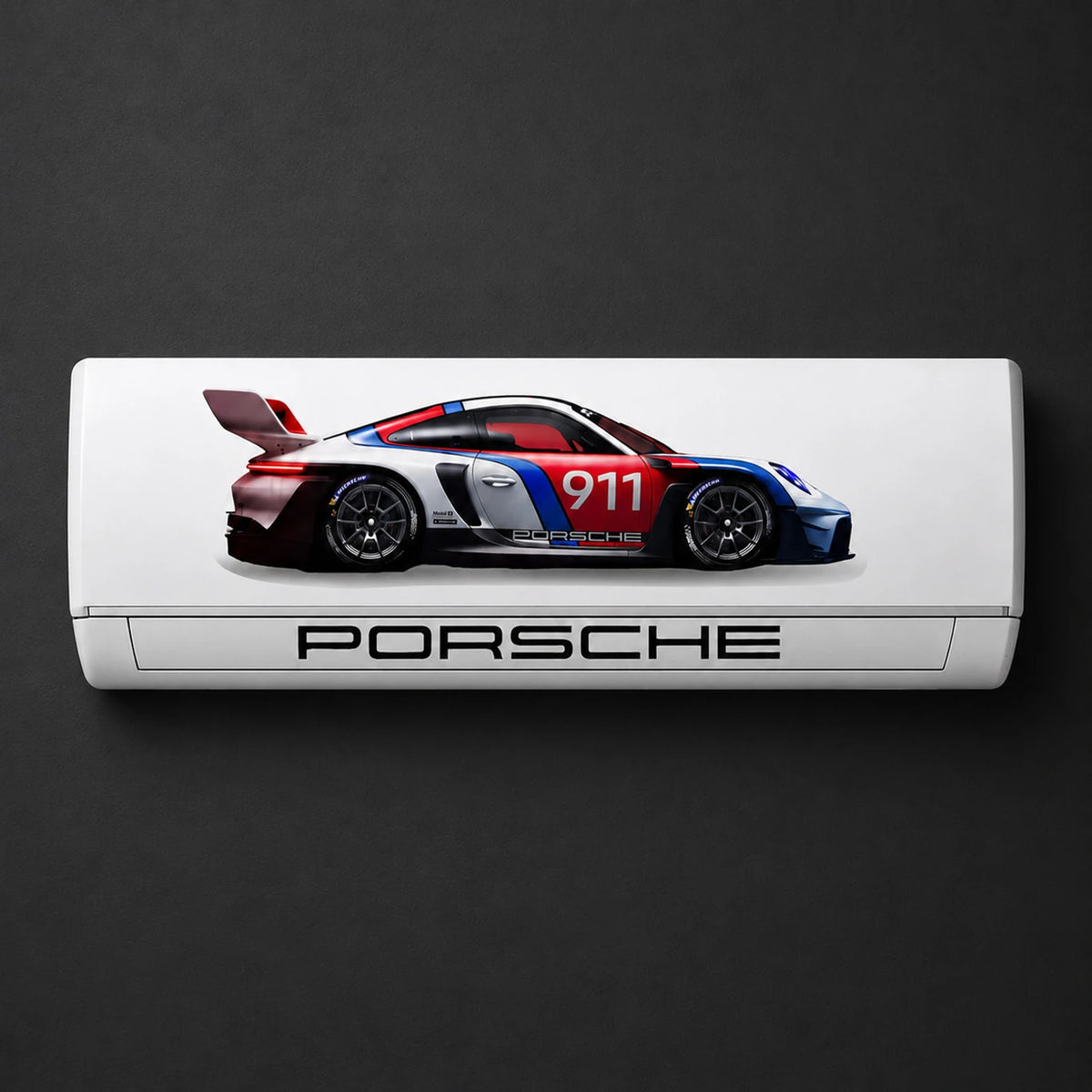 Porsche 911 Racing Car AC Sticker | Split AC Vinyl Decal