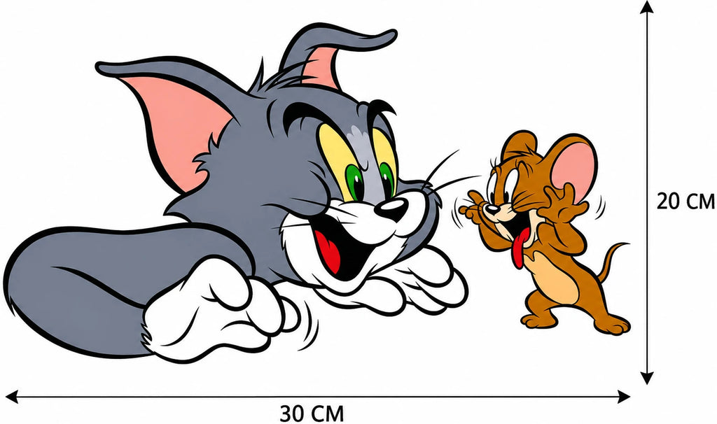 Tom and Jerry AC Sticker | Cartoon Split AC Vinyl Decal