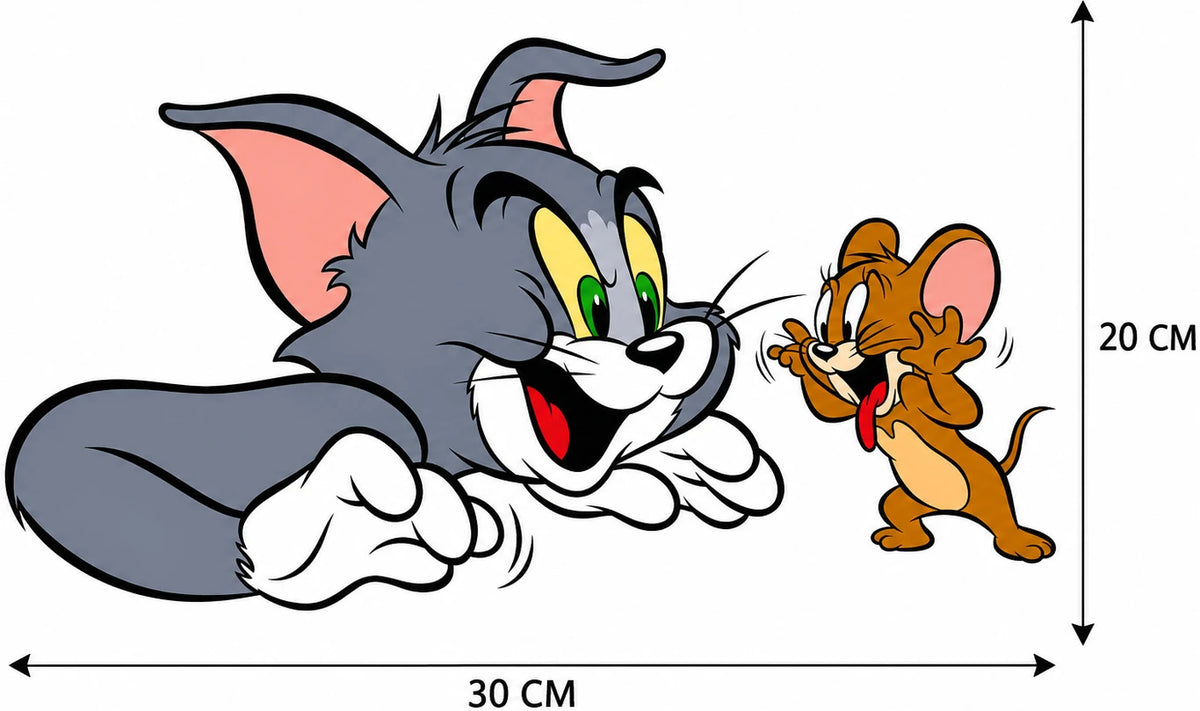 Tom and Jerry AC Sticker | Cartoon Split AC Vinyl Decal
