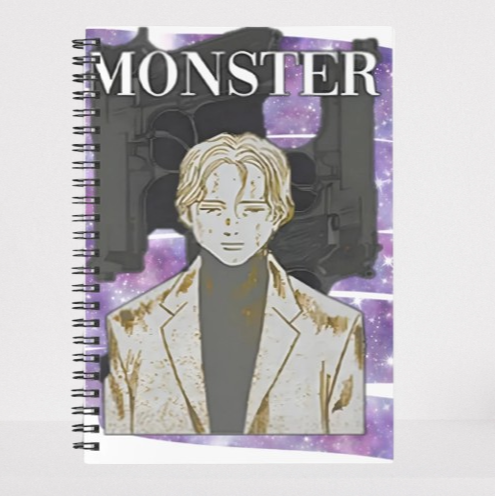 Johan Monster Notebook For Anime Fans