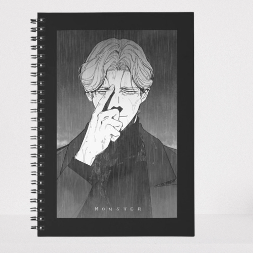 Johan Liebert Notebook For Anime Monster Fans