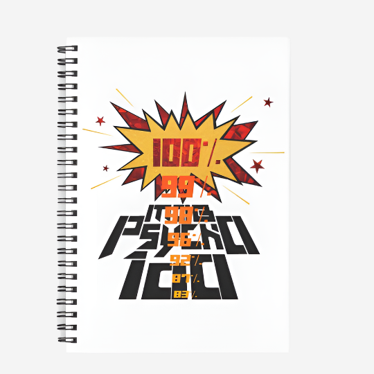 Mob 100% Notebook For Anime Psycho Fans